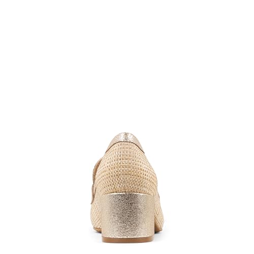Image of Donald Pliner Women's Kressida Dress Loafers, 2 inch Block Heels for Women, Slip-On Heels for Women