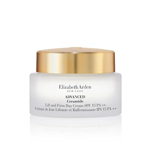 Elizabeth Arden - Advanced Ceramide Lift and Firm, Crema Facial de Día con SPF 15, con Ceramidas, Acción Antienvejecimiento, Reafirma, Hidrata y Alisa la Piel, Piel Nutrida y Definida, 50 ml