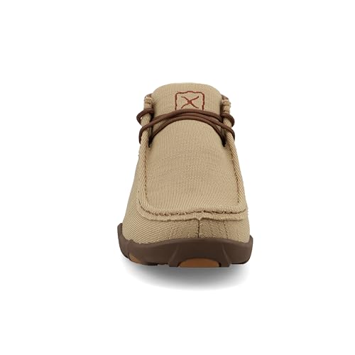 Image of Twisted X Men's Chukka UltraLite X Driving Moc Shoe, Moc Toe, Khaki & Brown, 8.5 M
