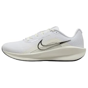 Nike Tênis feminino, Branco/Preto/Vela/Prata Metálica, 35
