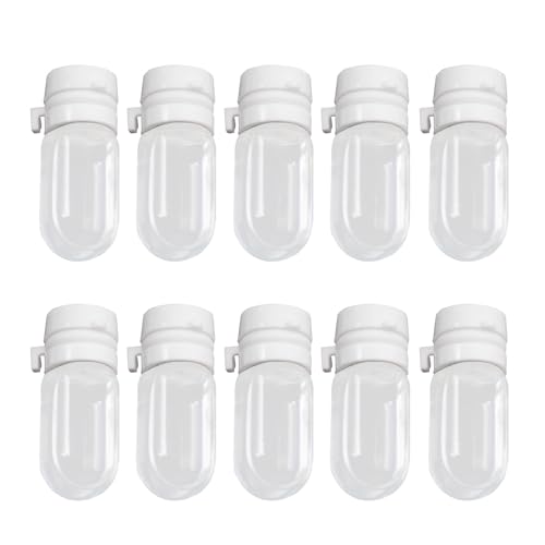 TENYELE 10 Stück tragbare 2 ml Glasfläschchen Designs für sicheren Flüssigkeitstransport für Geschäftsreisen und Besuche im Fitnessstudio, Glasprobenflaschen