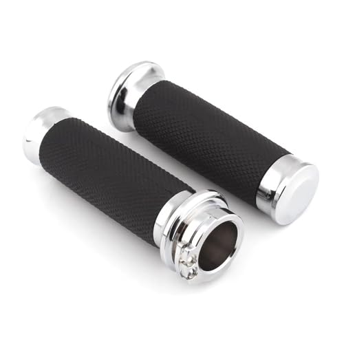 Poignées guidon moto aluminium et caoutchouc finition haut de gamme