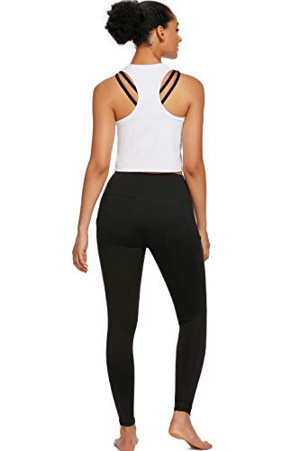 Evobak Workout Tops for Women - Yoga Shirts Racerback Crop Tops Athletic Exercise Gym Running Training Tanks Active Wear