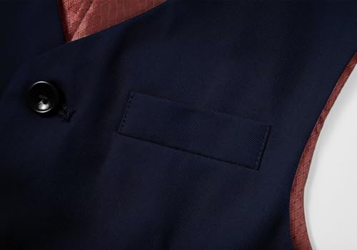 Image of Boys Formal Suit Vest Solid Vest for Toddler Kids Formal Wedding Outfit