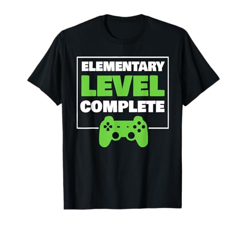 Elementary Level Complete Video Gamer Graduate Kids Boys T-Shirt