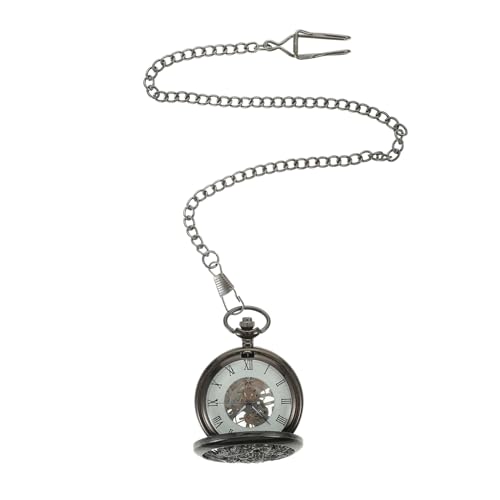 Reloj de bolsillo mecánico Healeved vintage con cadena para colgar