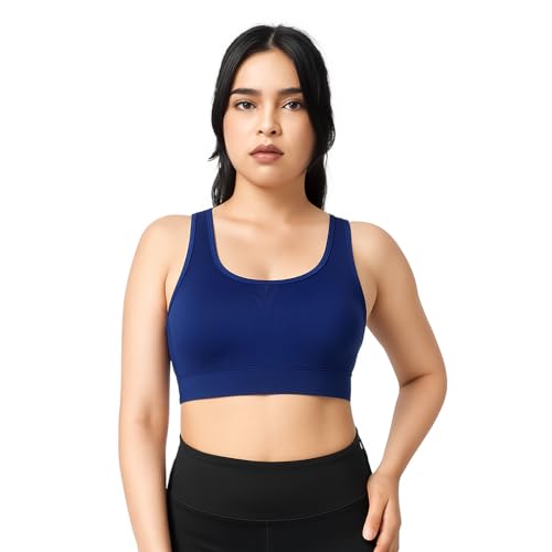 Image of Shoppy Villa - Sports Bras for Women | Gym Bras for Women Workout | Yoga, Camisole Bra, Lighty Padded Cup Bra with Full Coverage with Removable Pads