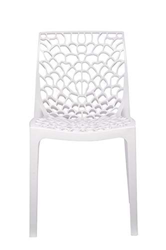 Image of Supreme Web Plastic Chair (Milky White) - Set of 2
