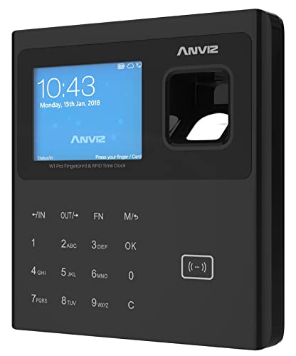 ANVIZ W1 PRO WIFI Rilevazione Presenze: Biometrico, Badge Rfid e PIN, Linux, CPU 1 GHZ, LCD TFT 2,8", Tcp/ip, Wifi, Tastiera a Sfioramento.