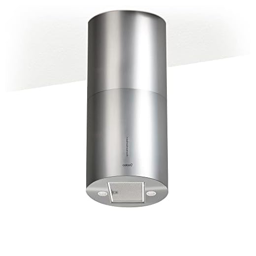 CATA Modelo Isla Faro X | 3 extracción | Campana extractora Cocina 800m3/h-340m3/h | Acabado en Acero Inoxidable | [Clase de eficiencia energética, 2 Velocidades