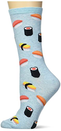 Hot Sox Women's Crew Socks, Green, Shoe Size: 4-10.5