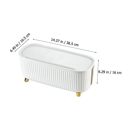 Caja para manejo de cables de gran capacidad, organizador de cables de ABS, caja de almacenamiento para enchufes, porta objetos pequeños, control de enredos, apariencia elegante, unidad sencilla miniatura 4