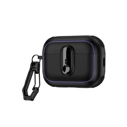 capa case armor compativel com Airpods pro apple e USB-C estojo Premium 1ª,2ª 3ª Geração proteçao militar 360,suporta carregamento inalambrico Mag-Safe (Airpod Pro 2,3, geraçao Preto)