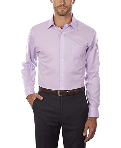 Amazon.ca: Tommy Hilfiger Men's Dress Shirt Slim Fit Non Iron Solid, Frosted Lilac, 16.5" Neck 32"-33" Sleeve