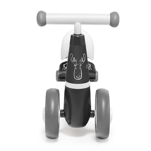 skiddoü Kinderlaufrad Berit, Dreirad, Schieber für Kinder, Fahrrad ohne Pedale, Fahrradfahren Lernen, DREI 6" Eva-Räder, Rutschfester Griff, bequemer Sitz, leichte Konstruktion 2 kg, grau – Bild 5