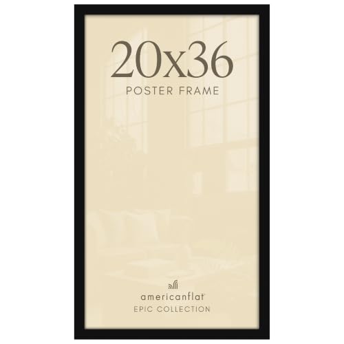 Image of Americanflat 20x36 Poster Frame - Engineered Wood - Black