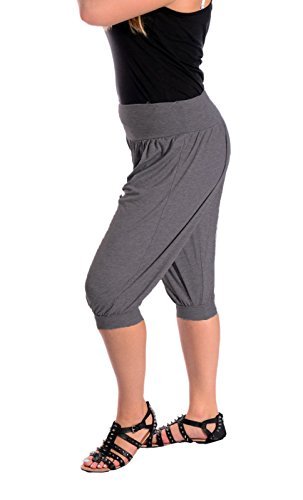 Candid Styles Womens Shorts Cropped Harem Pants 3/4 Baggy Ali Baba Yoga Trousers Stretch Leggings 8-26