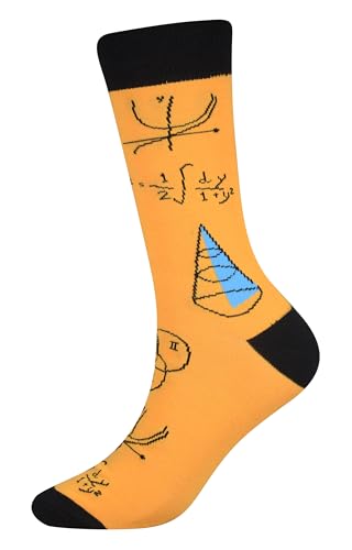 Cansok EUR 42-46 Lot de 4 paires de chaussettes fantaisie pour Homme Motif Science Chimie physique Mathématiques – vue 6