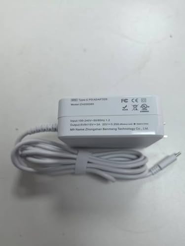 65W AC Charger Fit for Lenovo IdeaPad 3 330 330S S340 S145 320 310 510 520 3-14 3-15 3-16 Flex 5 4 6 Flex-14 Flex-15 5-1470 5-1570 4-1470 4-1480 4-1570 4-1580 Laptops Power Supply Adapter Cord