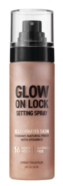 Hard - Can'dy' Glow On Lock Setting Spray, Alcohol-Free, 16 Hour Hold, Luminous Finish