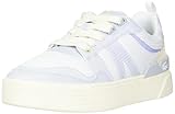 Lacoste Womens L002 Sneaker, Wht/Lt Trqs, 8
