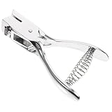 DECORNIJIA 証カード用手動オーバルホールパンチ 耐久メタル製 力を節約できる人間工学設計 対応 クラシックシングル穴あけ器 学校やオフィス