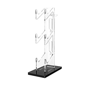 MERISHOPP® 3 Tier Controller Holder Organization for Gaming Accs Gamepad Display Black/Gaming Console Stand/Console Vertical Stand/Console Cooling Stand/Play, Station Stand/X. Box Stand