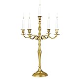 ZU JEDEM ANLASS – Der Kandelaber verleiht ihrem Zuhause ein Hauch von Luxus und setzt edle Glanzpunkte. Ob als festliche Deko an Hochzeiten, zu Weihnachten oder bei einem romantischen Candlelight-Dinner zu zweit. Dieser klassische Leuchter sorgt als wunderschöner Tafelschmuck für ein warmes Licht und eine besonders gemütliche Stimmung. Dadurch ist er auch ganzjährig verwendbar.