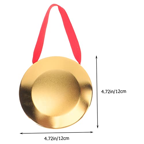 Abaodam 1 Set Lion Dance Gong Desktop Toys Kids Musical Instruments Mini Toy Copper Hand Cymbals Finger Cymbals Children Toys Interesting Gong Toy Funny Percussion Toy Portable Gong Toy #TOP5