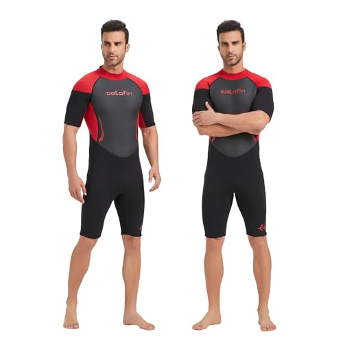 GoldFin Mens Wetsuit, 3mm Shorty Back Zip Wetsuits for Men by GoldFin - Image 2