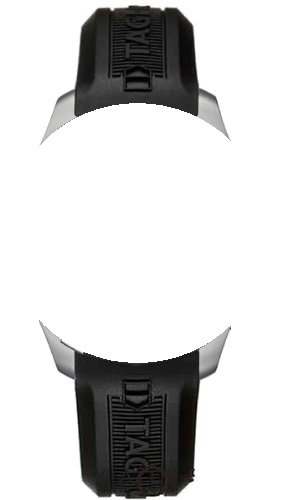 Bracelet montre 22mm silicone noir : remplacez le style de votre TAG Heuer