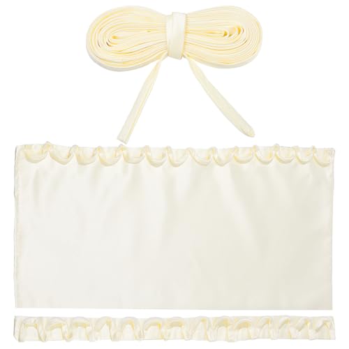 AHANDMAKER Hochzeitskleid Korsett Kit Reißverschluss Ersatz Verstellbare Passform Satin Korsett Rücken Kit Schnürung, Für Abendkleid (Champagner)
