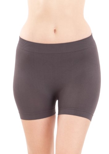MOPAS Basic Solid Biker Short Spandex Yoga Leggings (12 Inch, Charcoal) - //coolthings.us