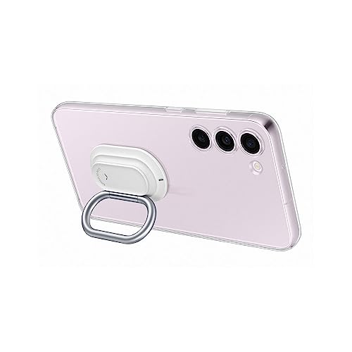 Samsung Clear Gadget Smartphone Case EF-XS916 pour Galaxy S23+ Support de couverture de téléphone portable Transparent Résistant aux rayures Finger Mount Ring Holder Transparent