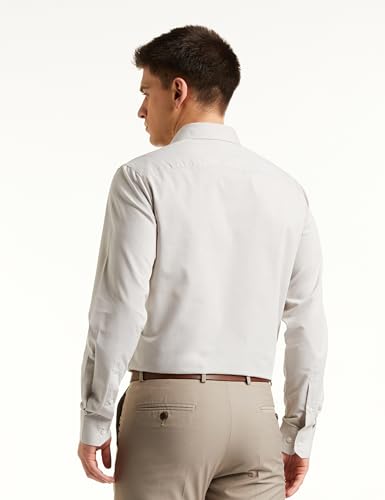 Image of Amazon Brand - Symbol Men's Solid Cotton Slim Fit Formal Shirt | Plain | Full Sleeve