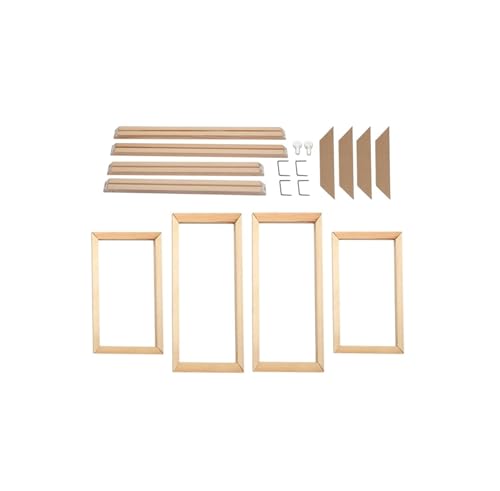 Cadre photo en bois d'ébénisterie 70x140 cm pour une décoration murale élégante