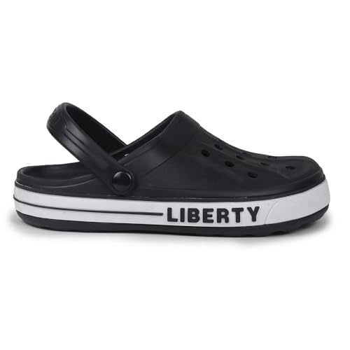 Image of Liberty A-HA LITEWALK Clogs for Men Black, Navy Blue, Green, Grey, Blue, Khaki & Off White | Casual Slip-On Slingback Clog for Walking & Outdoor Use