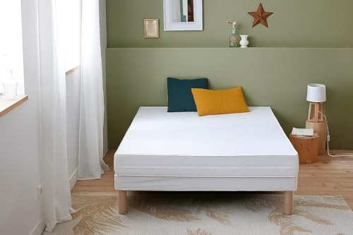 Abeil - Matelas en Mousse AB100 - Dureté Ferme H3 - Housse Microfibre Ultra Douce, Amovible &...