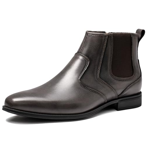 Image of Holy dove Chelsea Boots Men - Genuine Leather,Chelsea Boots for Men with Side Zipper, Casual Slip-On Ankle Boots, Chukka & Oxford Style Dress Boots