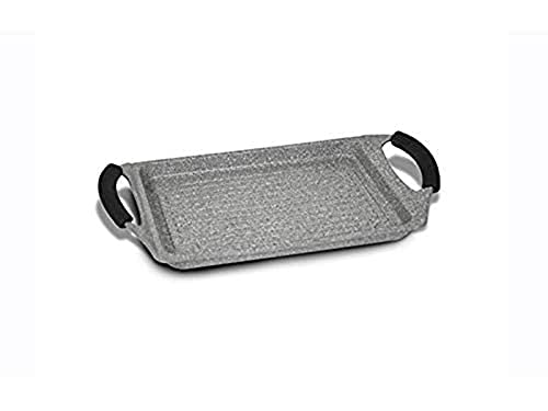 Bialetti Speciali Petravera Grill (Bistecchiera) 36x23 cm, Adatta all'induzione, Alluminio