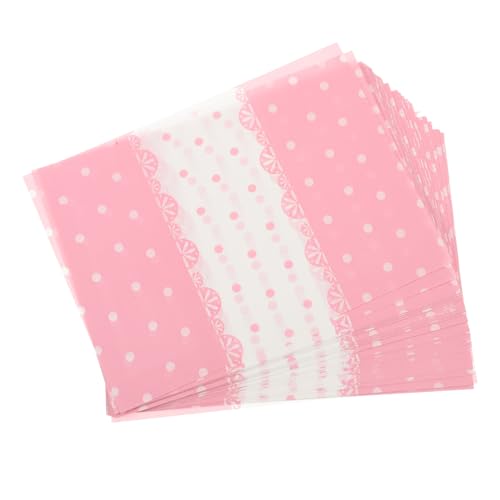 SHERCHPRY 100 Hojas De Envoltorios De Envoltorios Para Hornear Embalaje Para Dulces Caseros Papel Rosa