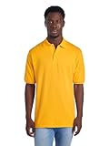 Jerzees Men's Short Sleeve Polo Shirts, Dri-Power, Sizes S-5X - Gold, X-Large
