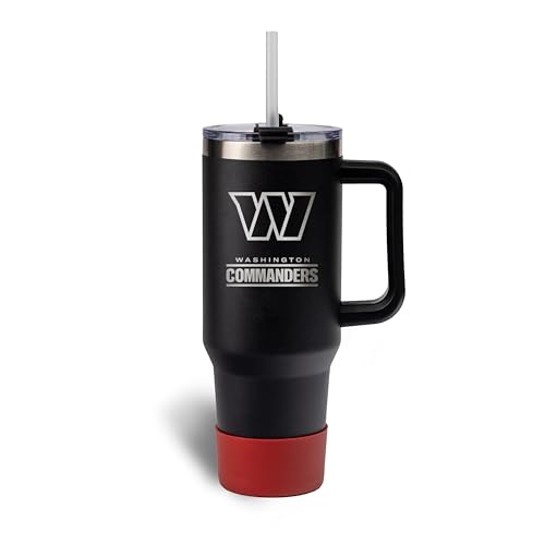 Image of The Memory Company Officially Licensed NFL - Washington Commanders 46oz Game Day Tumbler with Laser Engraved Team Logo