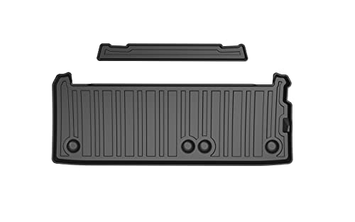 3W Cargo Liner Compatible For 2021 2022 2023 Toyota Sienna Without Spare Tire Tpe All Weather Custom Fit Trunk Mat For Toyota Sienna (Only For Trunk Without Spare Tire Model), Black #TOP6