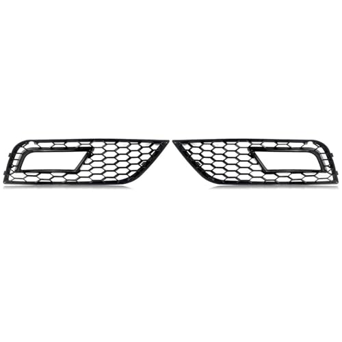 Grilles Calandre A4 B8.5 2013-2016 Nid d'Abeille Noir et Couvercle Antibrouillard Avant