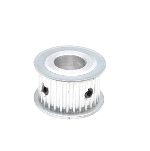 Poulie synchrone 3-mode 28T alliage trou 6.35mm courroie caoutchouc 15mm
