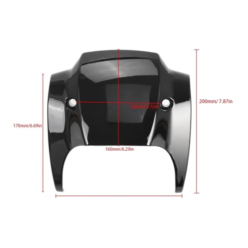 Feux Moto Masque Avant V-Rod Solution Contre le Vent et Projecteurs Exposés 2012-2017 - 2