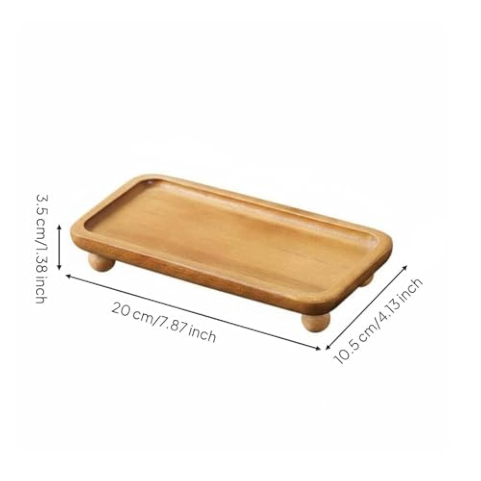 Rectangle Acacia Wood Vanity Tray