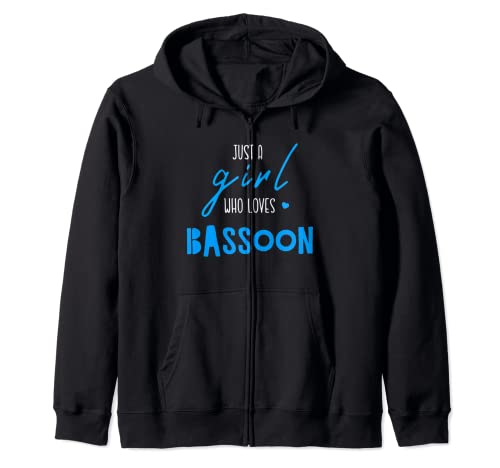 Just A Girl Who Loves Fagot - Instrumento musical Fagot Sudadera con Capucha