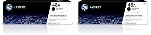 Image of HP 48A Black Toner Cartridge | Works LaserJet Pro M15,M16 Series,LaserJet Pro MFP M28,M29 Series | CF248A,(Pack of 2)